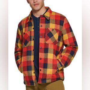 BASS OUTDOOR Plaid Jacket Mission Field Sherpa Lined | Mens XL